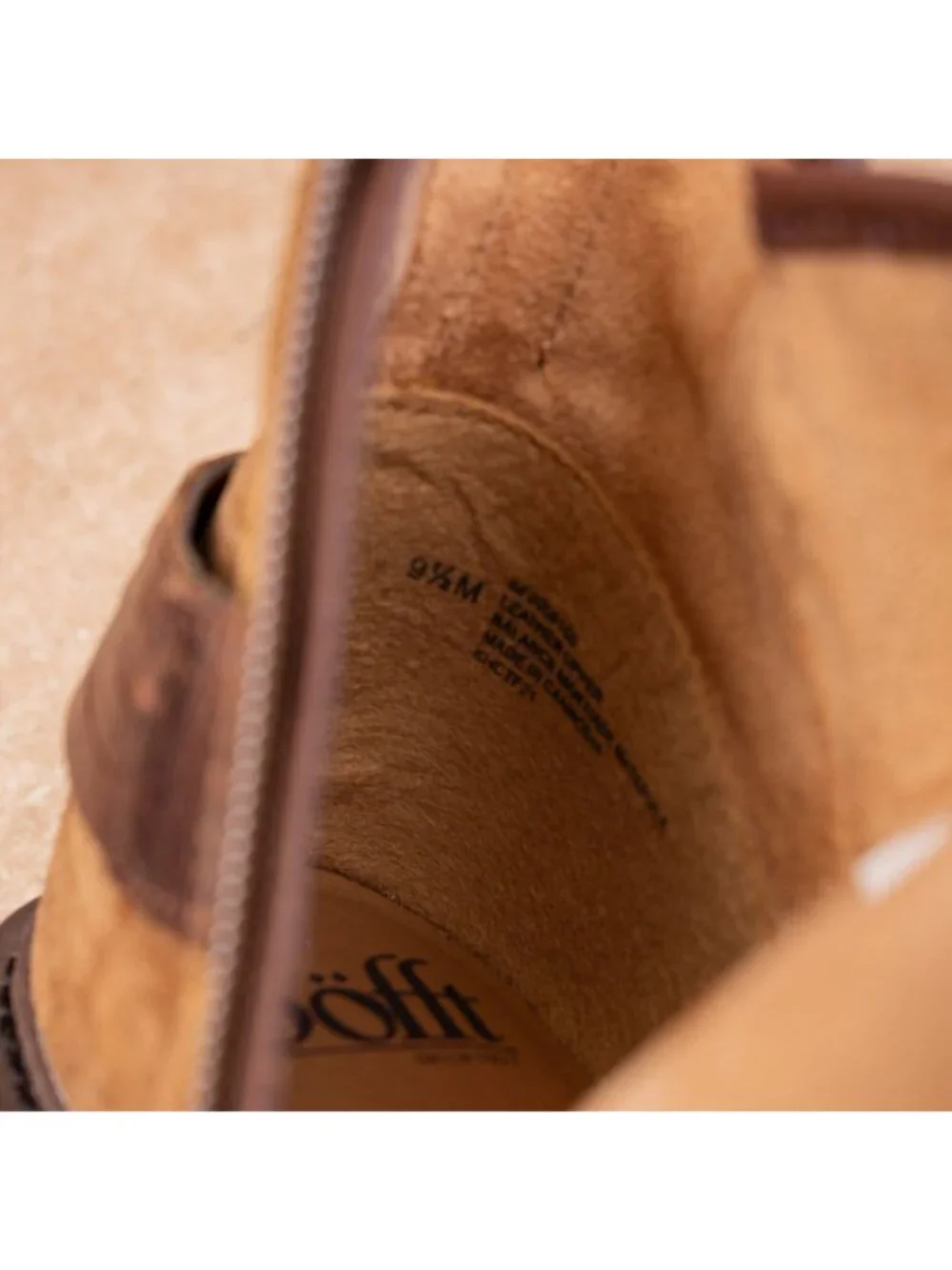 Sofft Women Lavina Brown Suede Lug Zip Strap Fashion Ankle Boots sz 9.5